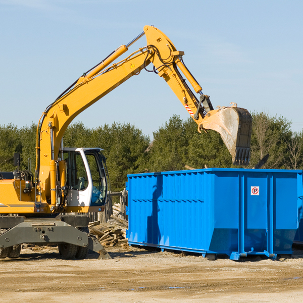 how many times can i have a residential dumpster rental emptied in Bluewater NM